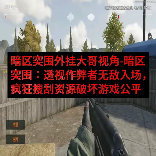 暗区突围外挂大哥视角-暗区突围：透视作弊者无敌入场，疯狂搜刮